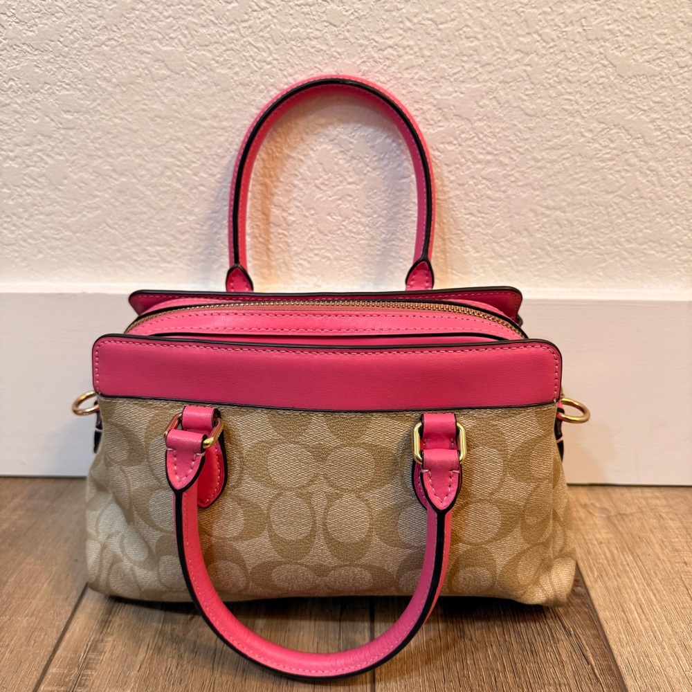 Coach Mini Darcie Carryall Bag Satchel Purse Crossbody - Picture 2 of 11
